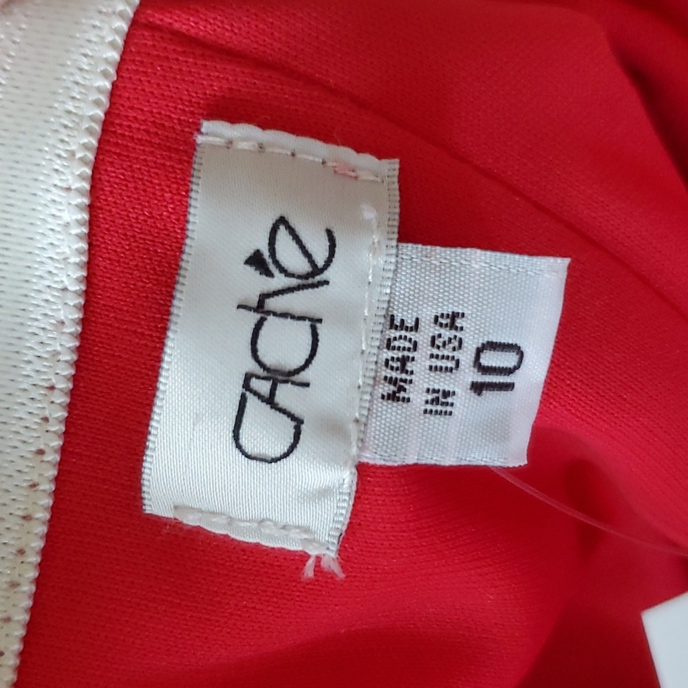 Cache 1 Shoulder Red Mini Dress - Picture 4 of 5